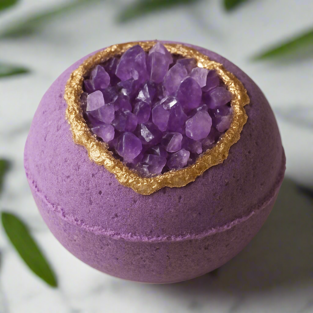 Lavender Geode Bath Bomb